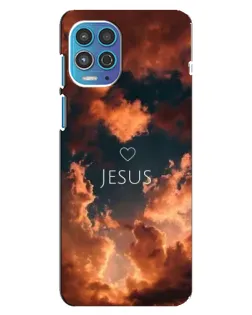 Чехол для Motorola MOTO G100 с картинкой «Сияние Имени Jesus»