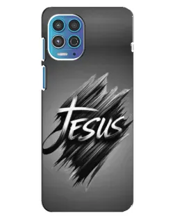 Чехол для Motorola MOTO G100 с картинкой «Надпись Jesus Graffiti»
