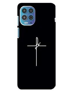 Чехол для Motorola MOTO G100 с картинкой «Тонкий крест»