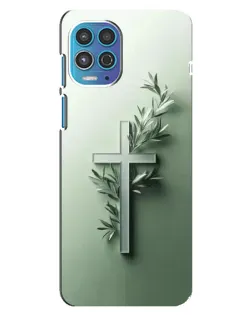 Чехол для Motorola MOTO G100 с картинкой «Оливковая ветвь»