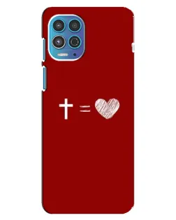 Чехол для Motorola MOTO G100 с картинкой «Уравнение любви»