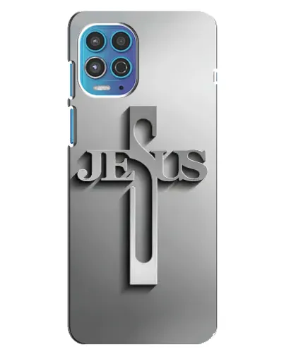 Чехол для Motorola MOTO G100 с картинкой «Металлический крест Jesus» Чехол для Motorola MOTO G100 с картинкой «Металлический крест Jesus»