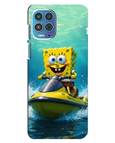 Чехол для Motorola MOTO G100 с картинкой «Спанч Боб на гидроцикле» Чехол для Motorola MOTO G100 с картинкой «Спанч Боб на гидроцикле»