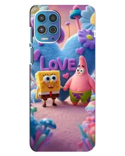 Чехол для Motorola MOTO G100 с картинкой «Губка Боб Патрик»