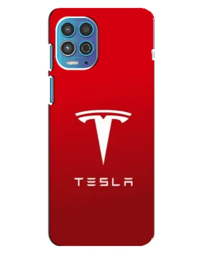 Чехол для Motorola MOTO G100 с картинкой «Tesla Red Classic»