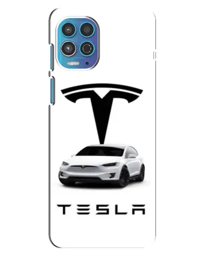 Чехол для Motorola MOTO G100 с картинкой «Tesla White Style»