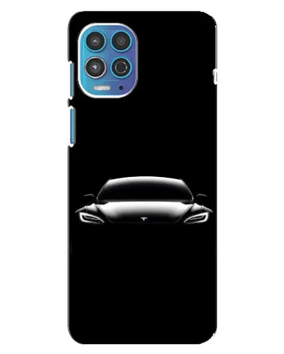 Чехол для Motorola MOTO G100 с картинкой «Фары Tesla Night»
