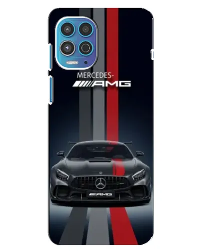 Чехол для Motorola MOTO G100 с картинкой «Mercedes — белый карбон»