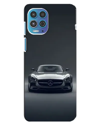 Чехол для Motorola MOTO G100 с картинкой «Mercedes на черном»