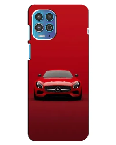 Чехол для Motorola MOTO G100 с картинкой «Красный Mercedes AMG»