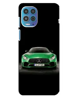Чехол для Motorola MOTO G100 с картинкой «Mercedes — неоновый лого»