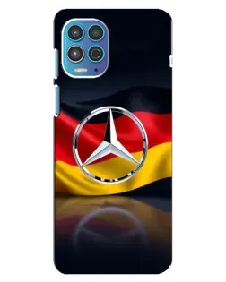 Чехол для Motorola MOTO G100 с картинкой «Mercedes — флаг Германии»
