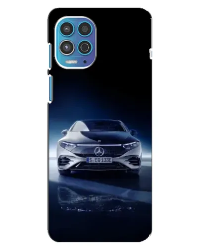 Чехол для Motorola MOTO G100 с картинкой «Ночной Mercedes EQ»