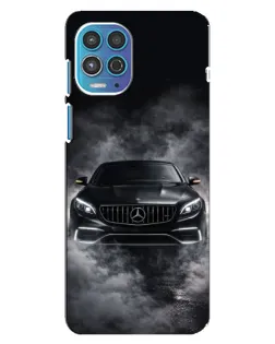 Чехол для Motorola MOTO G100 с картинкой «Mercedes в дыму»