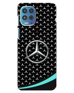 Чехол для Motorola MOTO G100 с картинкой «Mercedes — бирюзовый акцент»