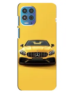 Чехол для Motorola MOTO G100 с картинкой «Желтый Mercedes GT»