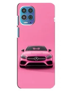 Чохол для Motorola MOTO G100 з картинкою «Рожевий Mercedes AMG»