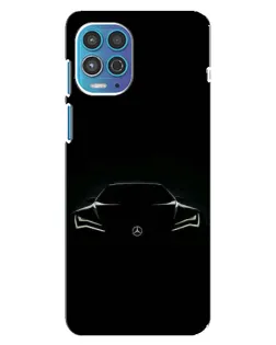 Чохол для Motorola MOTO G100 з картинкою «Mercedes — силует авто»