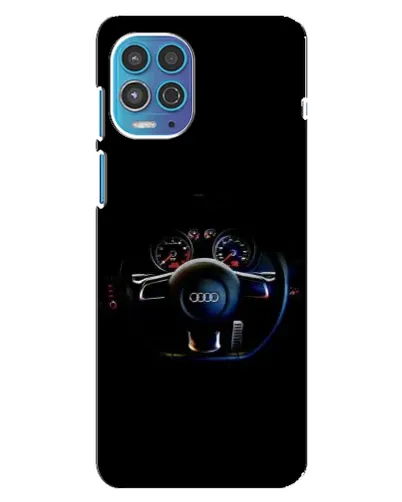 Чехол для Motorola MOTO G100 с картинкой «Салон Audi — руль»