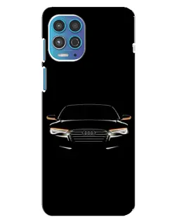 Чехол для Motorola MOTO G100 с картинкой «Audi — ночной контур»