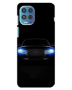 Чехол для Motorola MOTO G100 с картинкой «Audi в неоне»