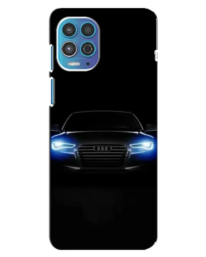 Чехол для Motorola MOTO G100 с картинкой «Audi в неоне»