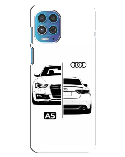 Чехол для Motorola MOTO G100 с картинкой «Audi — контрастный дизайн»