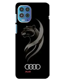 Чехол для Motorola MOTO G100 с картинкой «Графика — пантера и Audi»