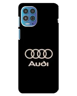 Чехол для Motorola MOTO G100 с картинкой «Audi — золотой логотип»