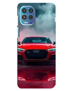 Чехол для Motorola MOTO G100 с картинкой «Audi RS — красный стиль»