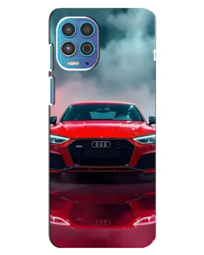 Чехол для Motorola MOTO G100 с картинкой «Audi RS — красный стиль»