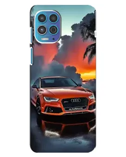 Чехол для Motorola MOTO G100 с картинкой «Audi — закат»