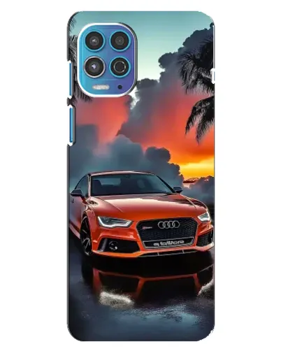 Чехол для Motorola MOTO G100 с картинкой «Audi — закат»