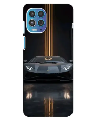 Чехол для Motorola MOTO G100 с картинкой «Lamborghini золотые линии»