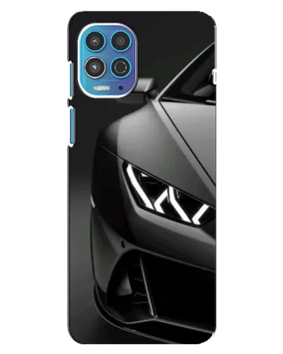 Чехол для Motorola MOTO G100 с картинкой «Lamborghini фары детализация»