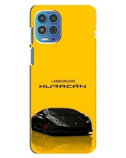 Чехол для Motorola MOTO G100 с картинкой «Lamborghini Huracan черный»