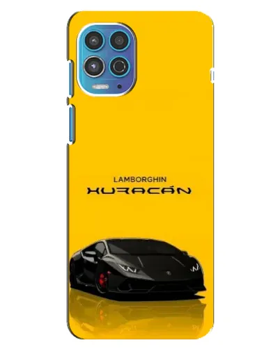 Чехол для Motorola MOTO G100 с картинкой «Lamborghini Huracan черный»