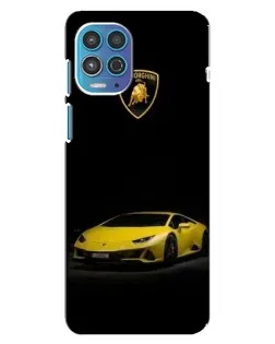 Чехол для Motorola MOTO G100 с картинкой «Lamborghini желтый акцент»