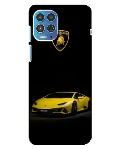 Чехол для Motorola MOTO G100 с картинкой «Lamborghini желтый акцент»