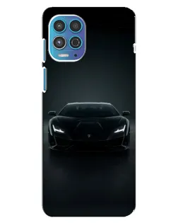 Чехол для Motorola MOTO G100 с картинкой «Черный Lamborghini Aventador»