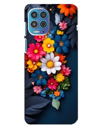 Чехол для Motorola MOTO G100 с картинкой «Цветочная феерия»