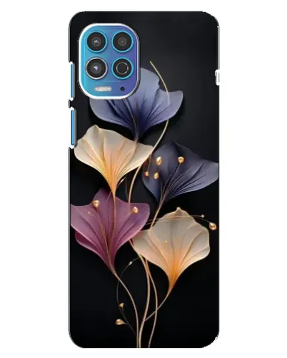 Чехол для Motorola MOTO G100 с картинкой «Лиловые цветы грации»