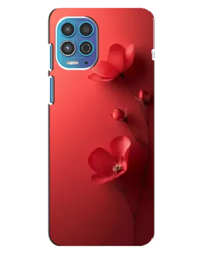Чехол для Motorola MOTO G100 с картинкой «Маковые соцветия»