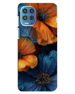 Чехол для Motorola MOTO G100 с картинкой «Яркая сине-оранжевая флора» Чехол для Motorola MOTO G100 с картинкой «Яркая сине-оранжевая флора»