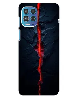 Чехол для Motorola MOTO G100 с картинкой «Kрасная лавовая трещина»