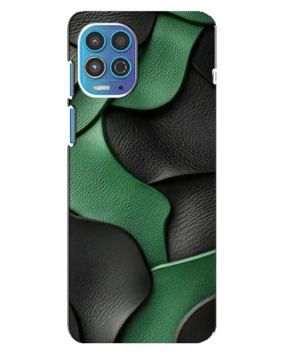 Чехол для Motorola MOTO G100 с картинкой «Зеленые кожаные волны» Чехол для Motorola MOTO G100 с картинкой «Зеленые кожаные волны»