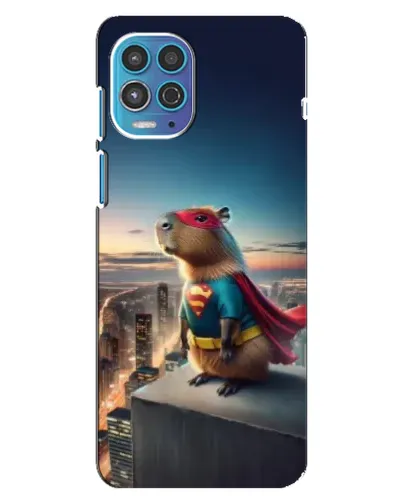 Чехол для Motorola MOTO G100 с картинкой «Капи-мен супергерой»