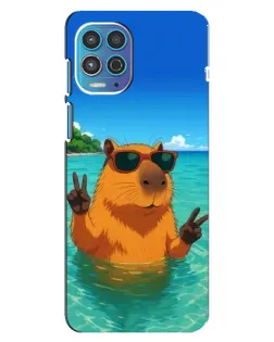 Чехол для Motorola MOTO G100 с картинкой «Морская капибара» Чехол для Motorola MOTO G100 с картинкой «Морская капибара»