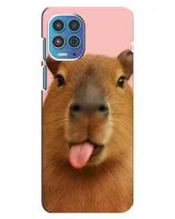 Чехол для Motorola MOTO G100 с картинкой «Капибара с языком» Чехол для Motorola MOTO G100 с картинкой «Капибара с языком»