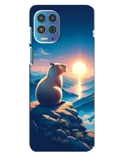 Чехол для Motorola MOTO G100 с картинкой «Закат солнца с капибарой» Чехол для Motorola MOTO G100 с картинкой «Закат солнца с капибарой»